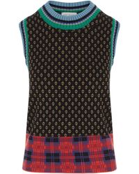 Dries Van Noten - Temi Patterned Knitted Top - Lyst
