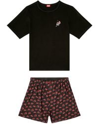 DIESEL - Cherry Printed Kit James Two Piece Pyjamas - Lyst