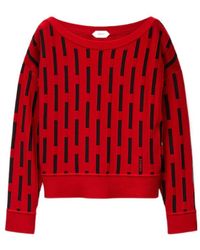 Versace - Embroidered-Logo Wool Knit Sweater - Lyst