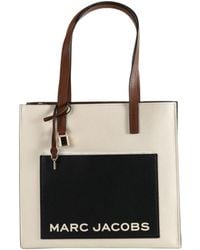 Marc Jacobs - Logo-Print Leather Tote Bag - Lyst
