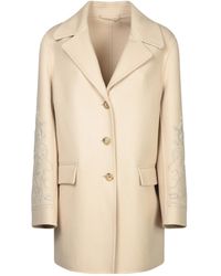 Ermanno Scervino - Single Breasted Embroidered Coat - Lyst