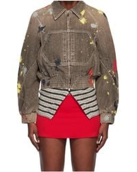 Kiko Kostadinov - Cropped Denim Jacket - Lyst