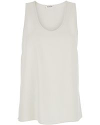 P.A.R.O.S.H. - Sleeveless Top With Round Neck - Lyst