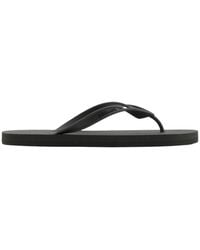 ARMANI EXCHANGE - Round Toe Flip Flops - Lyst