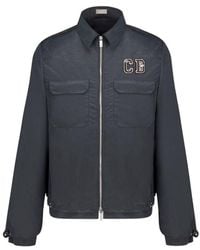Dior - Dark Zipper Casual Jacket - Lyst