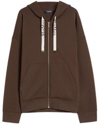 Max Mara - Hooded Zip Hoodie - Lyst