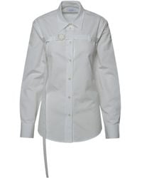 Off-White c/o Virgil Abloh - Buckle Detailed Cut-Out Shirt - Lyst