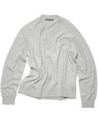 Acne Studios - Face Logo Patch V-Neck Cardigan - Lyst