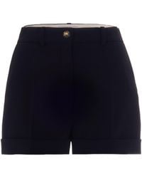 Elisabetta Franchi - Lightweight Crêpe Shorts - Lyst