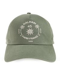 Balmain - Logo Embroidered Baseball Cap - Lyst