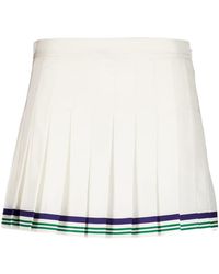 CASABLANCA - Laurel Pleated Mini Skirt - Lyst