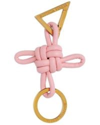 Bottega Veneta - Triangle Square Double Knot Keyring - Lyst