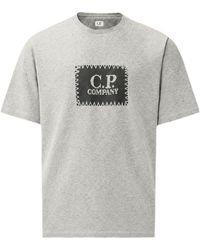 C.P. Company - Knit Short-Sleeve T-Shirt With Logo Patch - Lyst