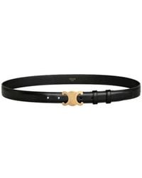 Celine - Triomphe Smooth Cowhide Belt - Lyst