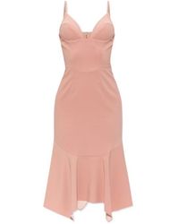 DSquared² - Corset Style Midi Strappy Dress - Lyst