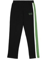 EA7 - Logo Side Striped Sweatpants - Lyst