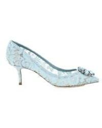 Dolce & Gabbana - Taormina Lace Embellished Pumps - Lyst
