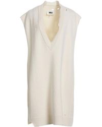 MM6 by Maison Margiela - Solidcolor Wool Sleeveless Dress - Lyst