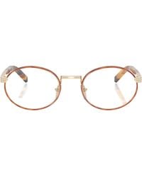 Prada - Eyewear Oval Frame Glasses - Lyst