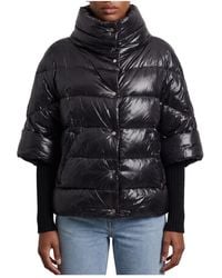 Herno - Puffer Cape-Style Down Coat - Lyst
