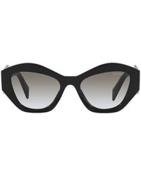 Prada - Eyewear Cat-Eye Frame Sunglasses - Lyst