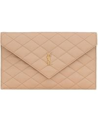 Saint Laurent - Flap Clutch - Lyst