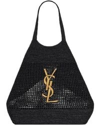 Saint Laurent - Icare Logo Plaque Tote Bag - Lyst