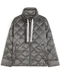Max Mara - Short Water-Repellent Canvas Down Jacket - Lyst