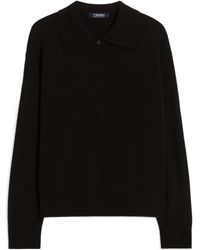 Max Mara - Smmfrisia Long-Sleeved Knitted Polo Shirt - Lyst