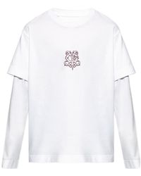 Givenchy - Graphic Printed Long-Sleeve T-Shirt - Lyst