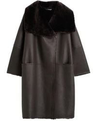 TOTEME - Shearling Wrap Coat - Lyst
