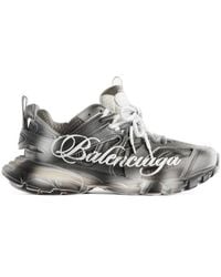 Balenciaga - Track Stencil Logo Sneakers - Lyst