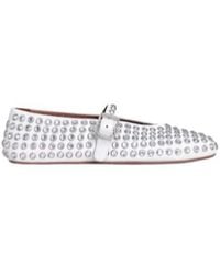 Alaïa - Alaïa Embellished Ballet Flat Shoes - Lyst