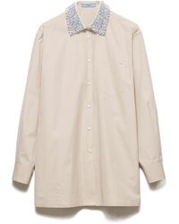 Prada - Poplin Shirt - Lyst