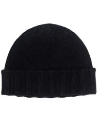 Drumohr - Ribbed Cashmere Beanie Hat - Lyst