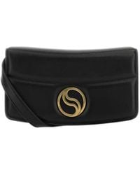 Stella McCartney - S-Wave Logo Plaque Padded Wallet On Strap - Lyst