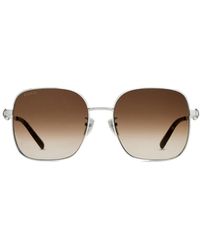Gucci - Square Frame Sunglasses - Lyst