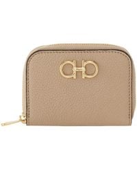 Ferragamo - Ferragamo Gancini Zipped Card Holder - Lyst