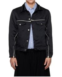 Comme des Garçons - Zip-Detail Button-Up Jacket - Lyst