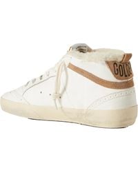 Golden Goose - Mid Star Shearling-Lined Distressed Leopard-Print Calf Hair, Suede And Leather Sneakers - Lyst