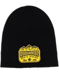 DSquared² - Logo-Patch Beanie - Lyst
