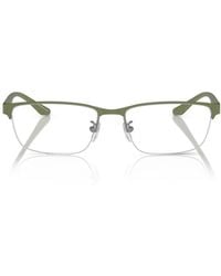 Emporio Armani - Rectangle-Frame Glasses - Lyst