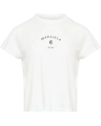 MM6 by Maison Margiela - Signature Jersey T-Shirt - Lyst