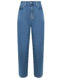 Carhartt - Logo Patch Wide Leg Jeans - Lyst