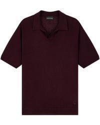 Emporio Armani - Short-Sleeved Knitted T-Shirt - Lyst