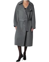 Frankie Shop - Double-Breasted Coat With Belt - Lyst