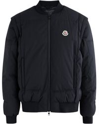 Moncler - Taku Logo Padded Shell Bomber Jacket - Lyst