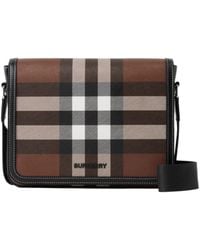 Burberry - Small Alfred Checked Messenger Bag - Lyst