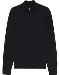 BOSS - Boss Half Zip Mock Neck Knitted Sweater - Lyst