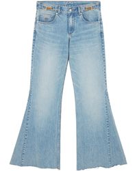 Stella McCartney - Mid-Rise Frayed-Edge Bbootcut Jeans - Lyst